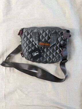 NWT BC Bags Alondra Quilted Handbag Pewter